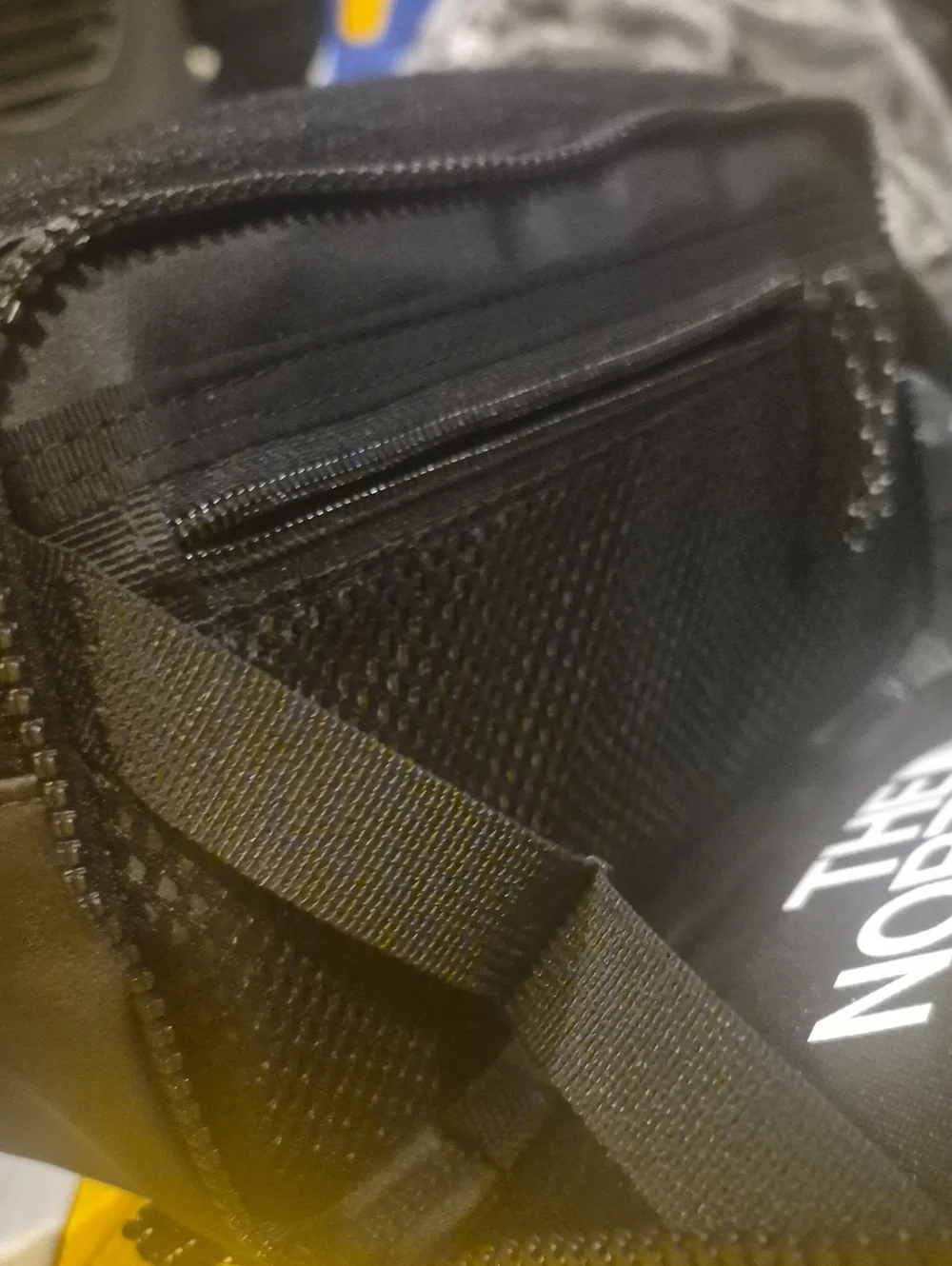 NEW---The North Face Black Cosmetic Pouch with White Logo